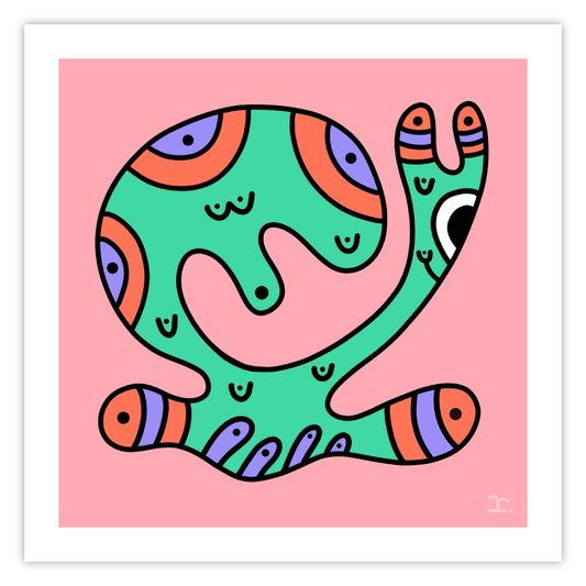"SQUIRMEES #100" - PRINT