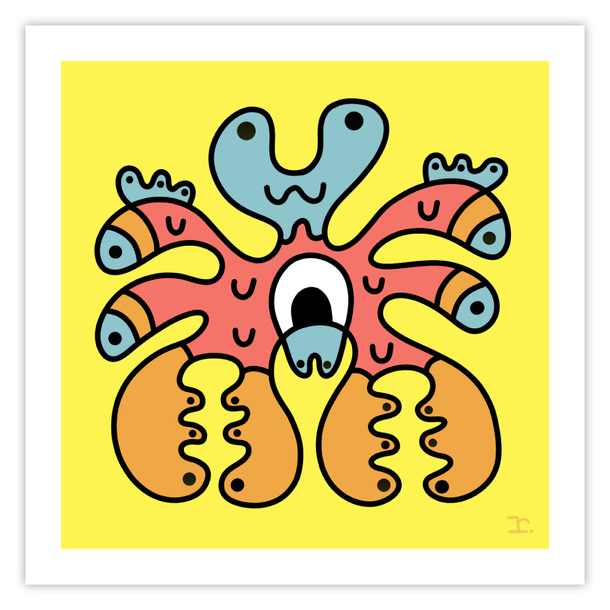 "SQUIRMEES #416" - PRINT