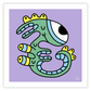 "SQUIRMEES #467" - PRINT
